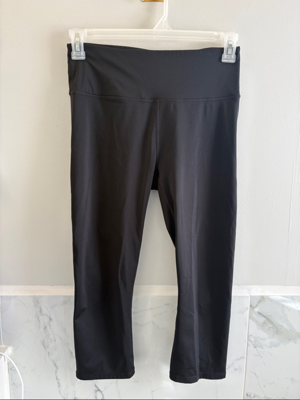 Fabletics Black High-Waist Cropped Leggings